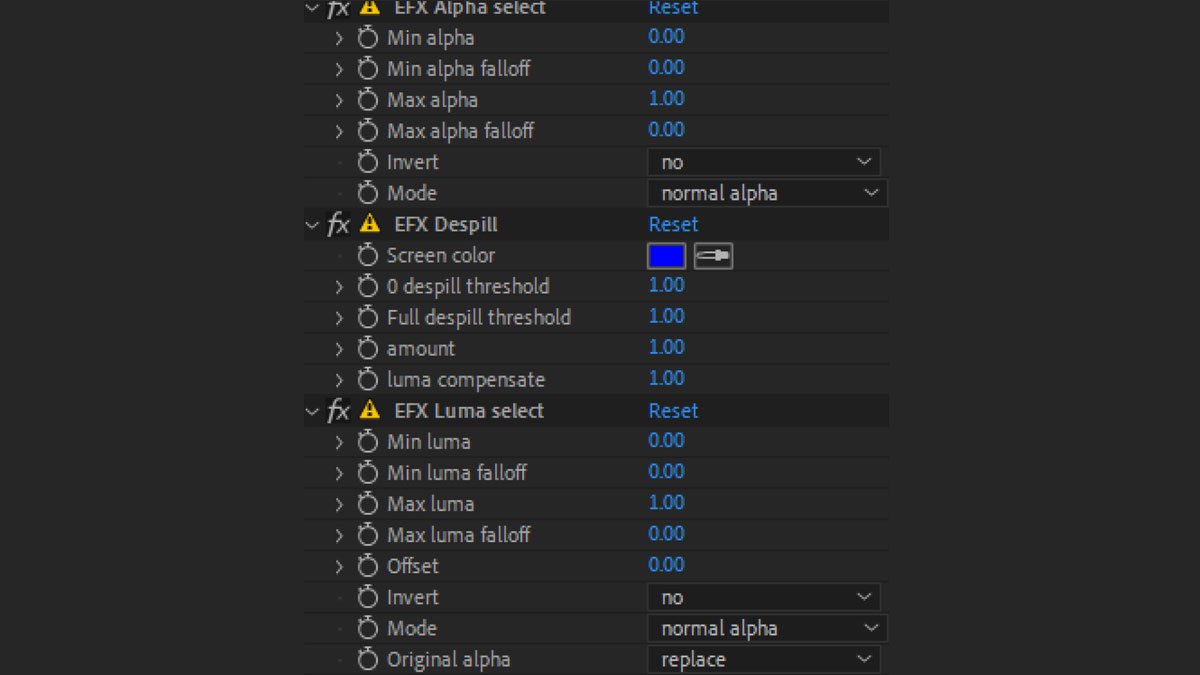 نصب پلاگین EFX Keying Alpha