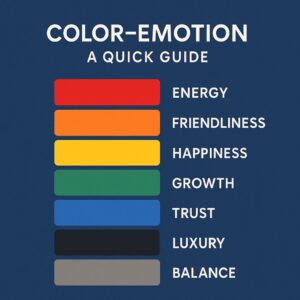 چرخه هارمونی رنگها همراه با برچسبهای روانشناسی رنگ برای طراحی در افتر افکت