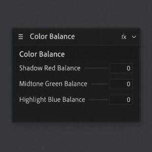 تنضیمات Color Balance در افتر افکت