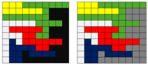 مراحل بازگشتی پر کردن یک ناحیه