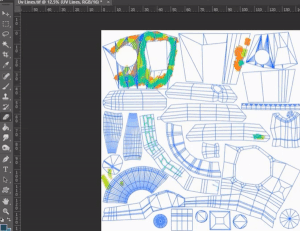آموزش کامل UV Mapping در سینما فوردی 19 تکسچرینگ در فتوشاپ