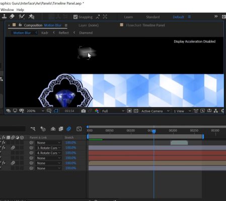 آموزش Motion Blur در افتر افکت